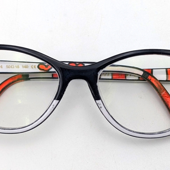 💔 RONIT FURST grc7q-s4 Size: 50/18/140 Hand Painted Eyeglasses *Unique Temple*❤ - Picture 6 of 17